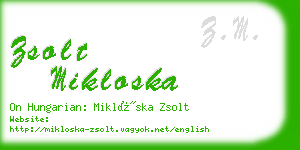 zsolt mikloska business card